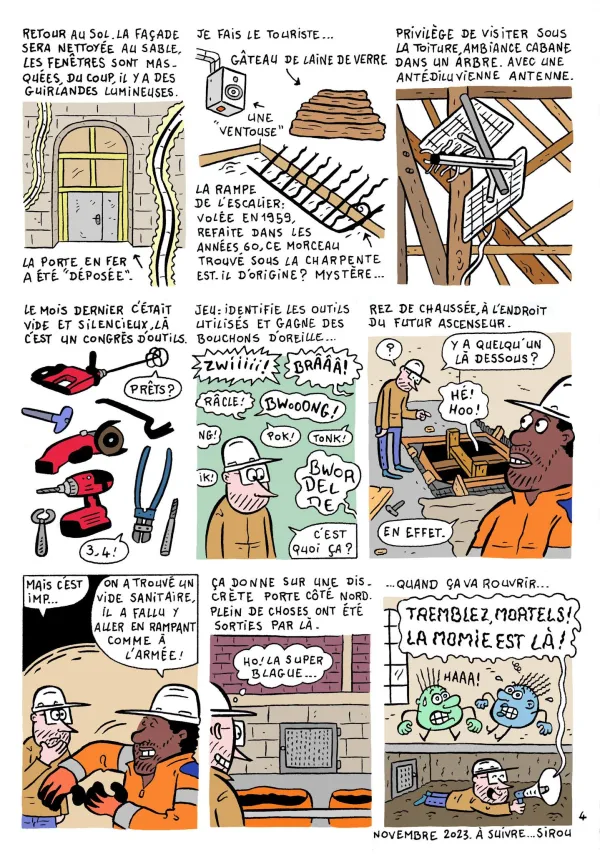 Le chantier du musée en BD : épisode 2 "la réunion de chantier"