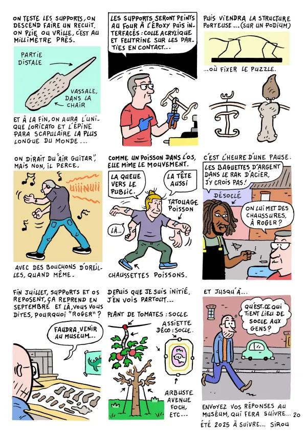 Le chantier du musée en BD : épisode 7 " Le soclage "