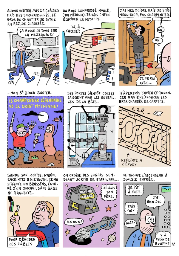 Le chantier du musée en BD : épisode 8 " Le montage "