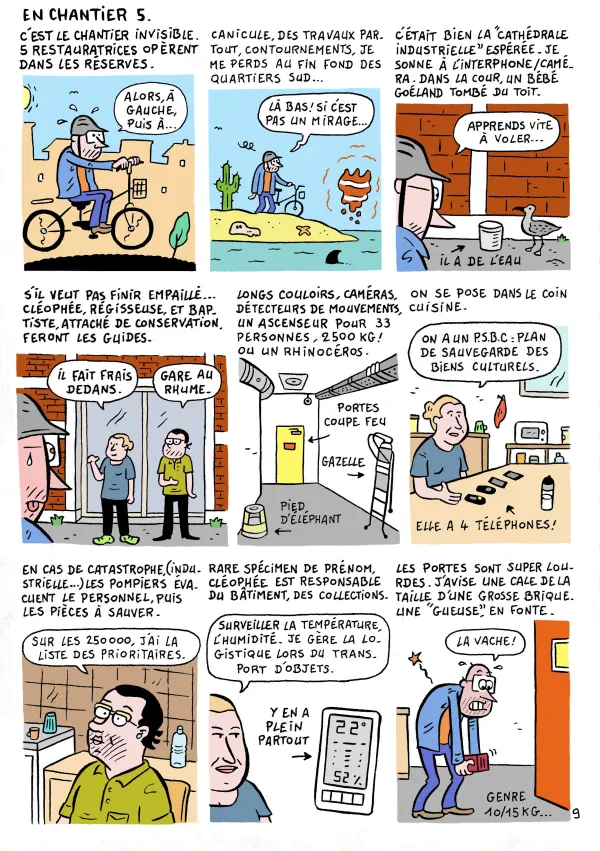 Le chantier du musée en BD : épisode 5 " Le chantier invisible "