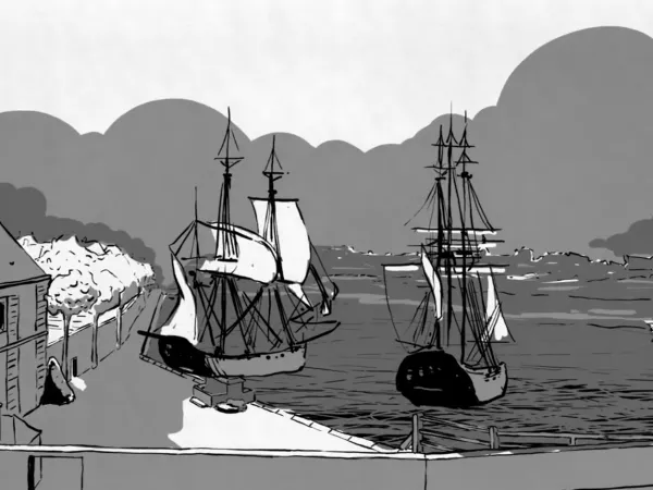 FR                                                                                                                                 Le Géographe, Voyage de découverte aux Terres Australes (exposition Australie - Le Havre, 2021)